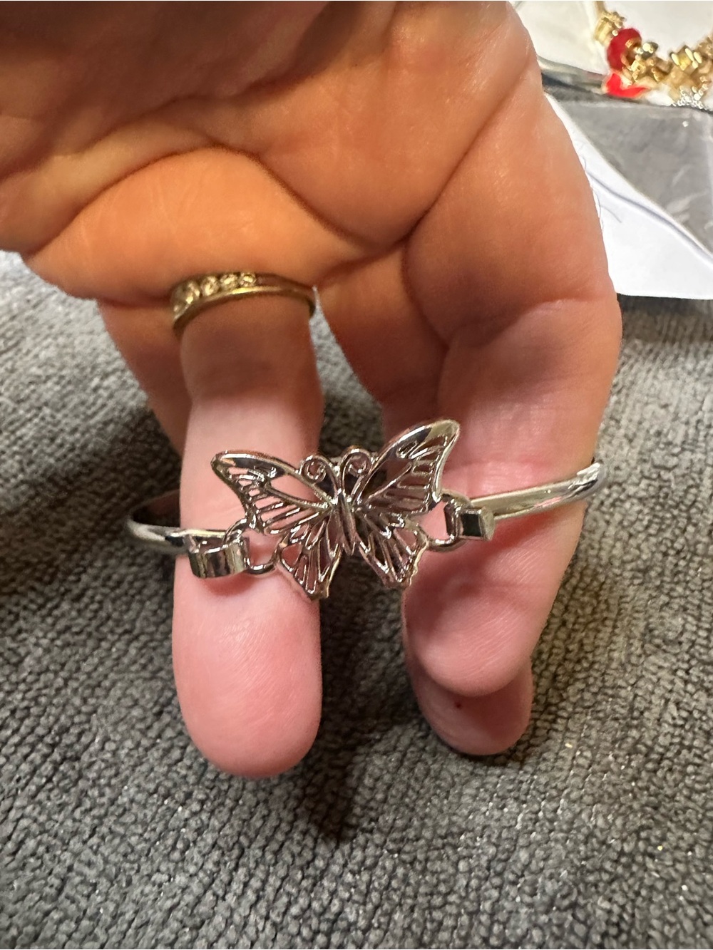 Silver Butterfly Bracelet - Unbranded